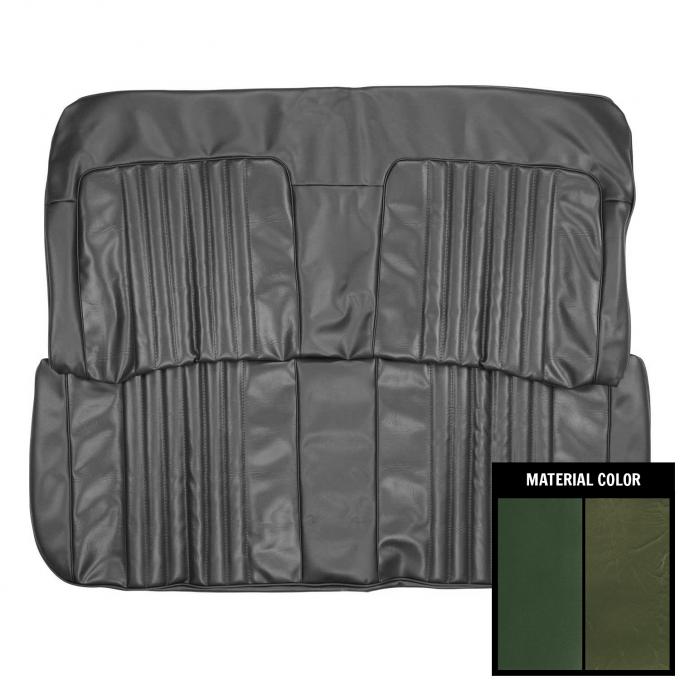 PUI Interiors 1971-72 Chevrolet Chevelle/Malibu 4-Door Dark Green Front Bench Seat Cover 71AS4D25B