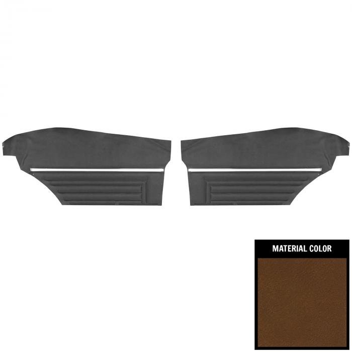 PUI Interiors 1971-1972 Buick Skylark/GS Standard Dark Saddle Rear Door ...