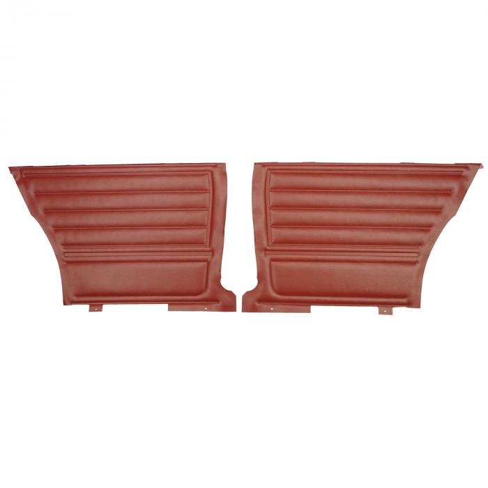 PUI Interiors 1965 Chevrolet Chevelle Hardtop Red Rear Door Panels D261C