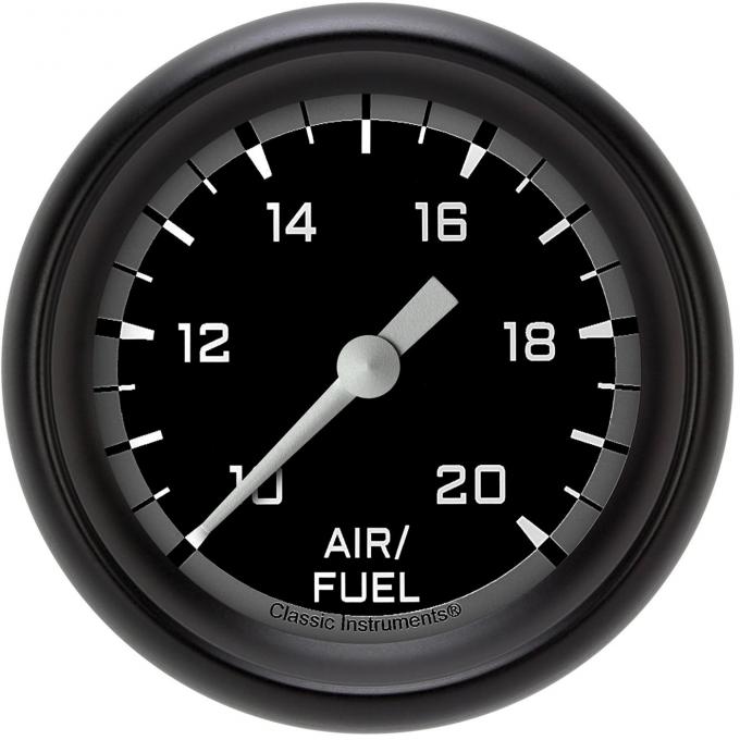 Classic Instruments Autocross Gray 2 1/8" Air Fuel Ratio Gauge AX194GBLF