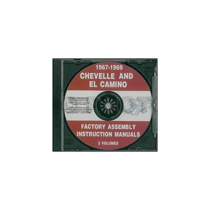 Chevelle Factory Assembly Manual, PDF CD-ROM, 1967-1969