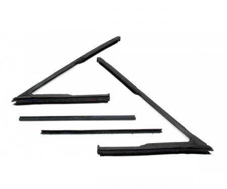 Chevelle Vent Window Weather-strip Set, 2-Door Coupe & Convertible,1964-1965