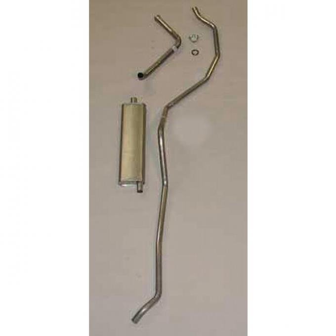 El Camino Single Exhaust System, Stainless Steel, 6-Cylinder, 1959-1960