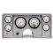 Malibu Instrument Cluster Panel, Aluminum Finish, With Phantom Gauges, 1978-1981