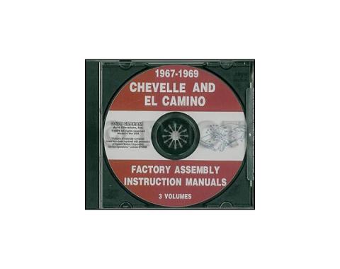 Chevelle Factory Assembly Manual, PDF CD-ROM, 1967-1969