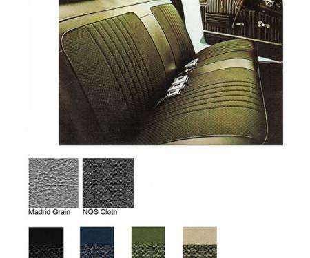 Legendary Auto Interiors Chevelle & Malibu Cover, Front Seats, Split Bench, Cloth, Show Correct, 1971