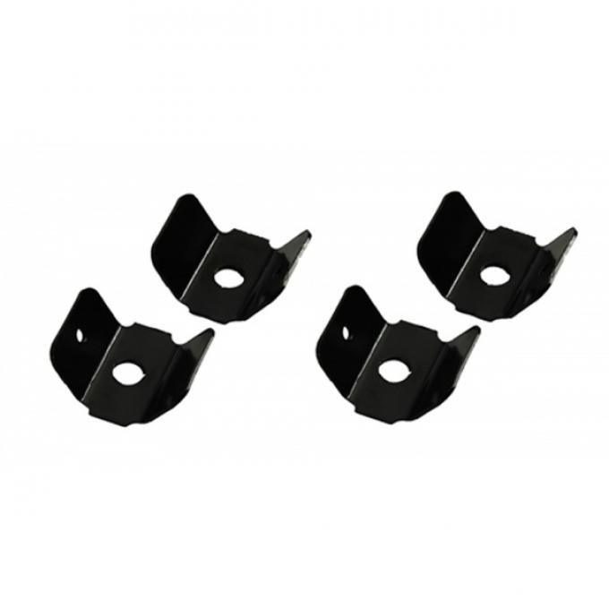 Rear Armrest Brackets, Coupe, 67-69