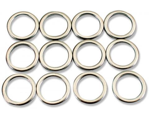 Chevelle Intake Manifold Washers, Small Block, For Cars With Aluminum Intake Manifold, Stainless, 1964-1972