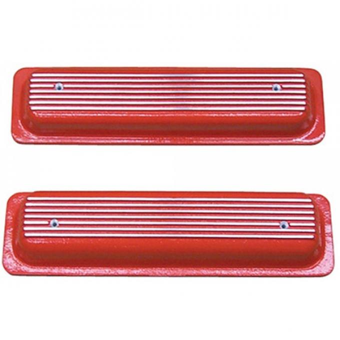 El Camino Valve Covers, SB, Center Bolt, Finned Top, Pair