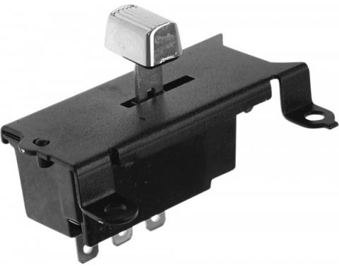 El Camino Windshield Wiper Switch, With Recess Park, Chrome Knob, 1969-1971