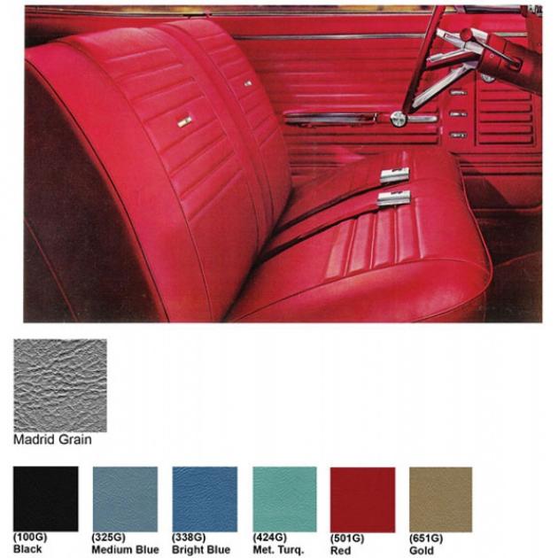 67 DLX VINYL BUCKETS - BRT BLU – Legendary Auto Interiors