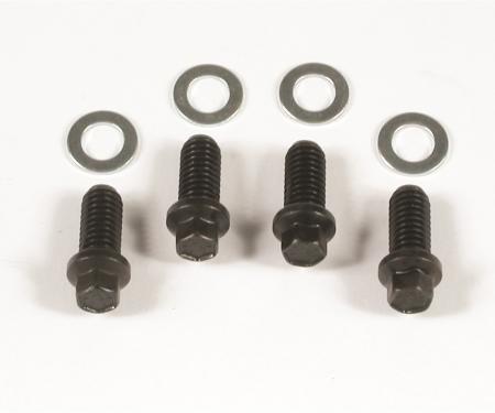 Mr. Gasket Header Bolts, 3/8-16 X 3/4 Inch Mini Hex Head, Black Oxide 3409