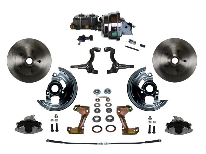 Leed Brakes Power Front Kit with Plain Rotors and Zinc Plated Calipers FC1002-NB05