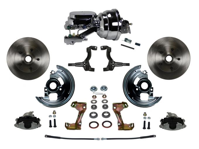 Leed Brakes Power Front Kit with Plain Rotors and Zinc Plated Calipers FC1002-N6B2