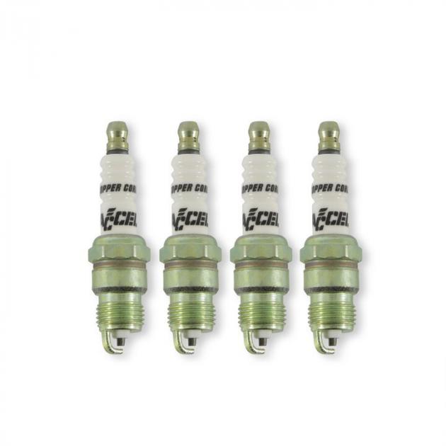 Accel HP Copper Spark Plug, Shorty 0574S-4 | Chevelle Depot