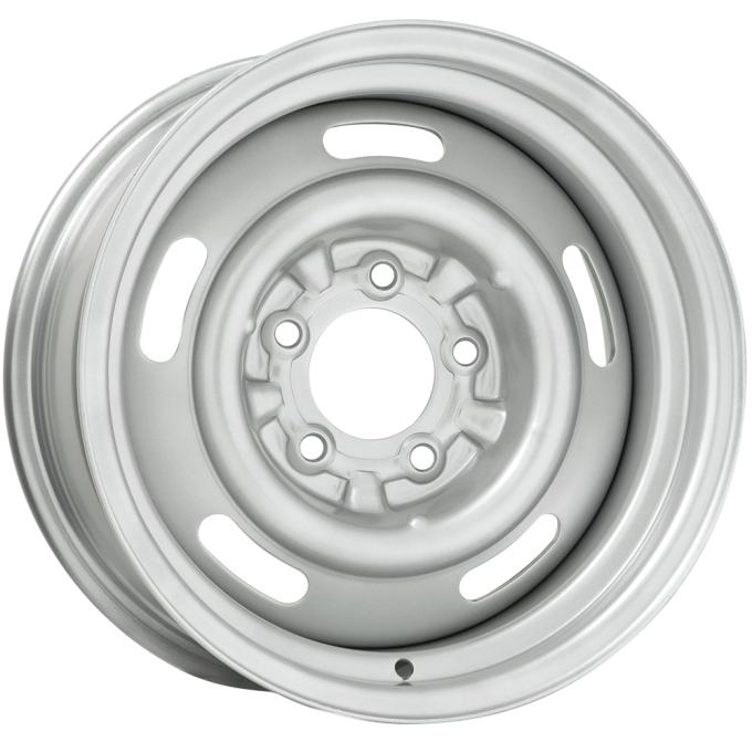 Wheel Vintiques 14x7 Camaro Style Rallye Silver  5x4.75" bolt  4.25" backspace 34-4734044