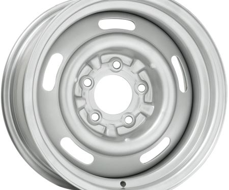 Wheel Vintiques 15x8 Corvette Style Rallye Silver  5x4.75" bolt  4" backspace 30-583404