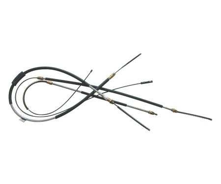 El Camino Parking Brake Cable Kit, With Automatic Transmission, OE Steel, 1981-1987