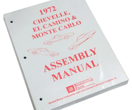 El Camino Factory Assembly Manual, 1972