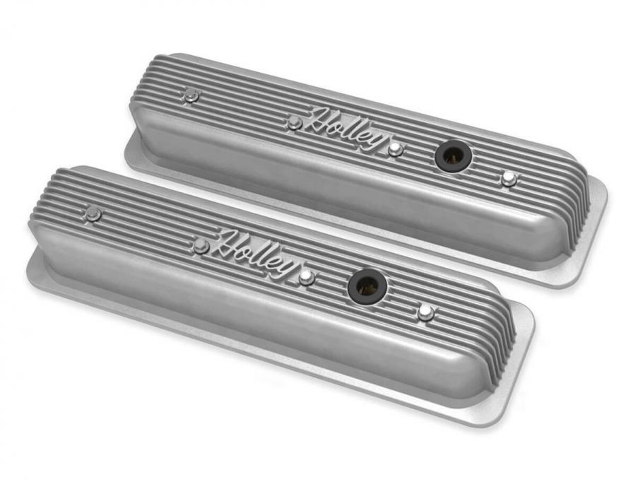 Holley Vintage Finned Valve Cover, 