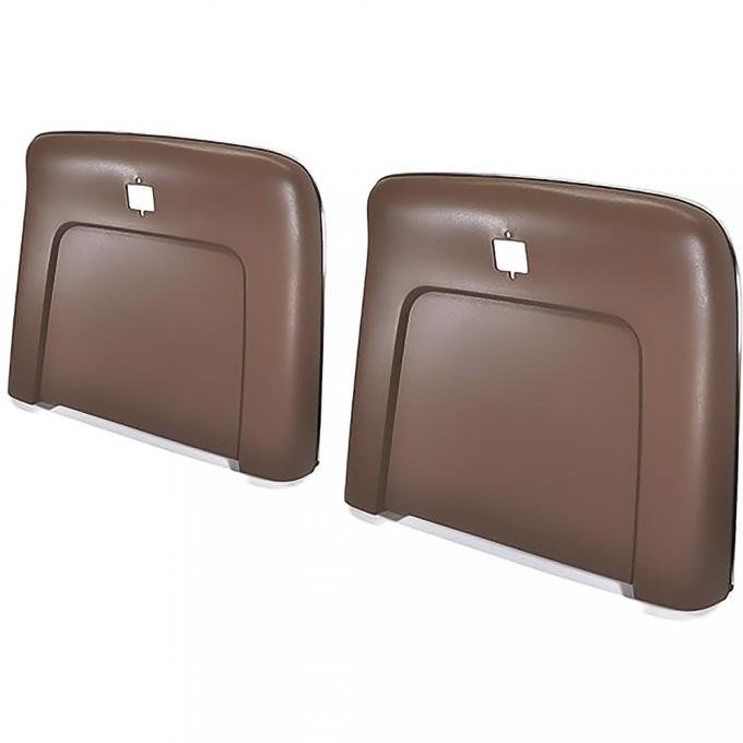 OER 1969-72 Buick, Cadillac, Chevrolet, Oldsmobile, Pontiac, Strato Bench or Bucket, Seat Back Panels, Dark Saddle ABS N1029