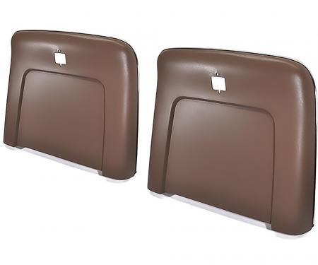 OER 1969-72 Buick, Cadillac, Chevrolet, Oldsmobile, Pontiac, Strato Bench or Bucket, Seat Back Panels, Dark Saddle ABS N1029