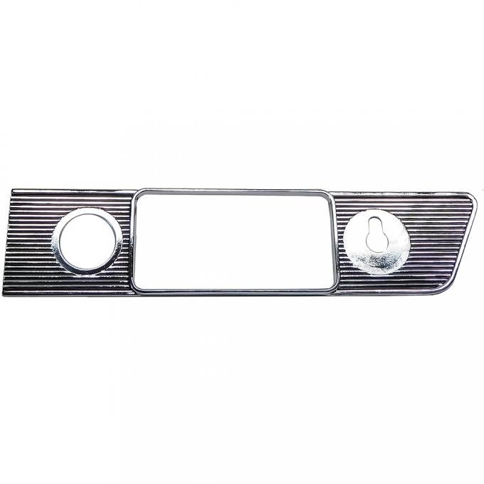 OER 1964-65 Pontiac Tempest, LeMans, GTO, Radio Bezel, Ribbed Chrome IN3003G