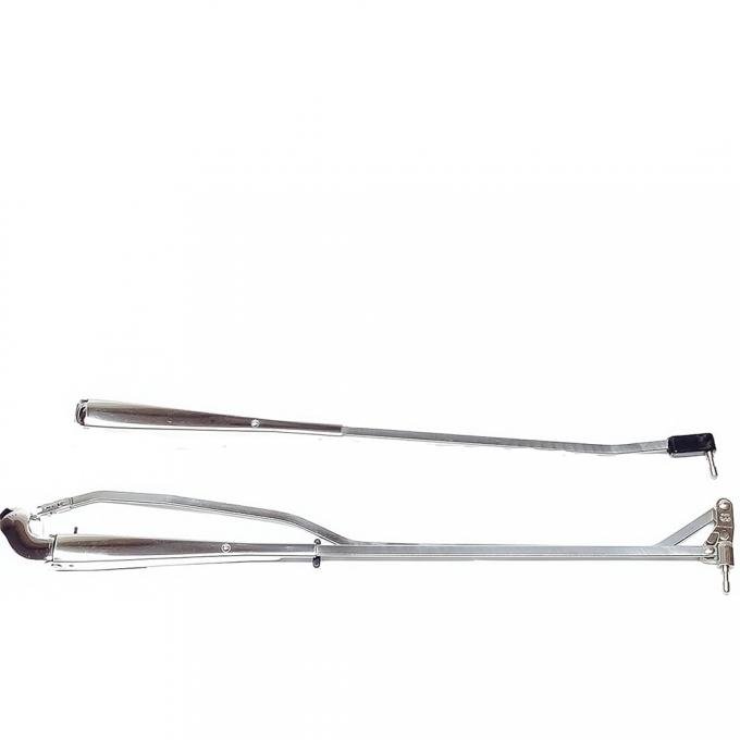 OER 1973-77 Chevrolert Chevelle, Buick Regal, Pontiac GTO, Polished Stainless Wiper Arms, Pair WW1002Z