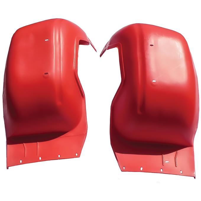 OER 1966-67 Oldsmobile Cutlass, 442, W-30, Inner Fender Skirt Wells, Red, Pair BP9876T