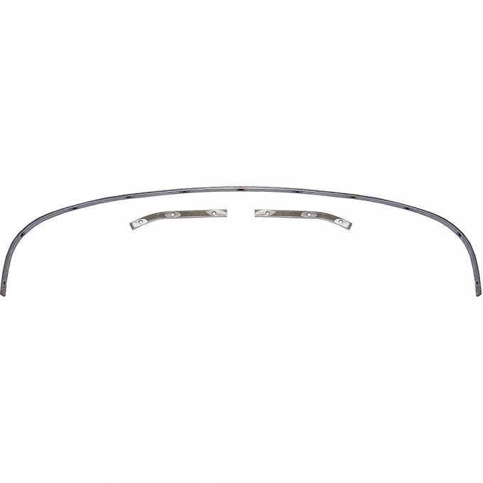 OER 1967-68 Impala, GM B-Body, Convertible Top Rear Tack Strip Bow Set, 3-Piece CTS6768