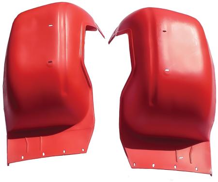 OER 1966-67 Oldsmobile Cutlass, 442, W-30, Inner Fender Skirt Wells, Red, Pair BP9876T