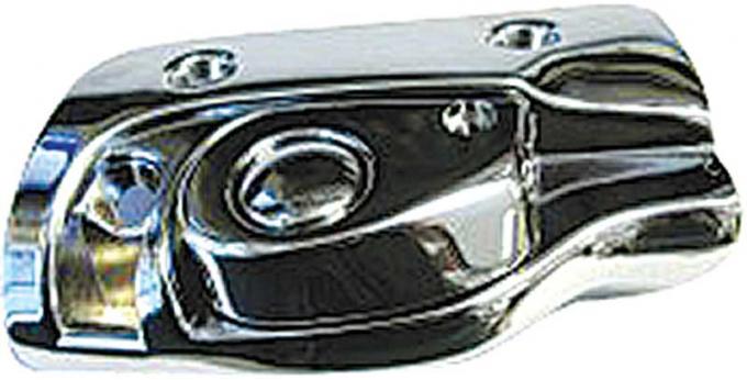 OER 1965-70 Impala, GM Full Size, Convertible Sunvisor Support Bracket, Polished Chrome, Passenger Side B9262R