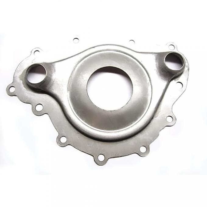 OER 1969-81 Pontiac V8, Timing/Water Pump Plate, Stainless Steel F921