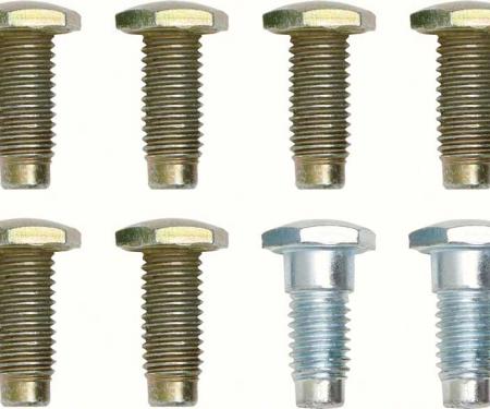 Redline Restomotive® 1967-1972 GM Car and Truck 8 Piece Seat Belt Bolt Set, for Vehicles with Lap Belts