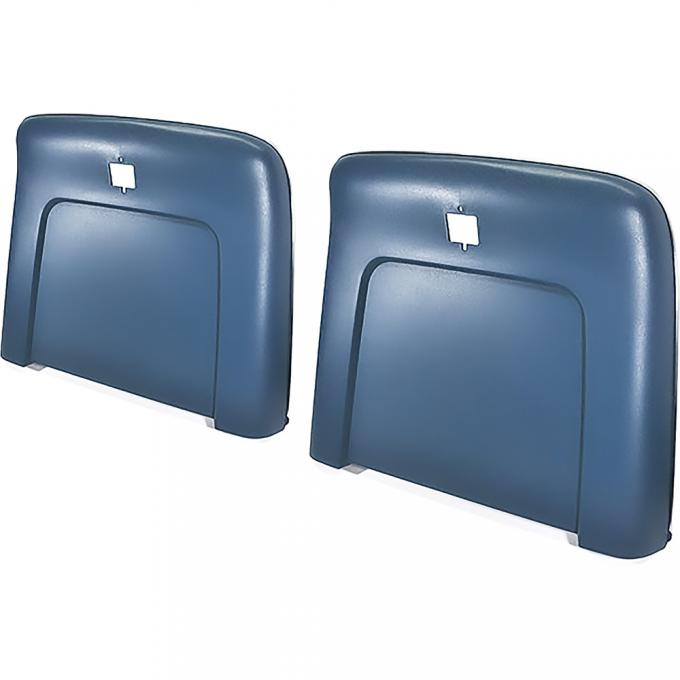 OER 1969-72 Buick, Cadillac, Chevrolet, Oldsmobile, Pontiac, Strato Bench or Bucket, Seat Back Panels, Medium Blue N1135