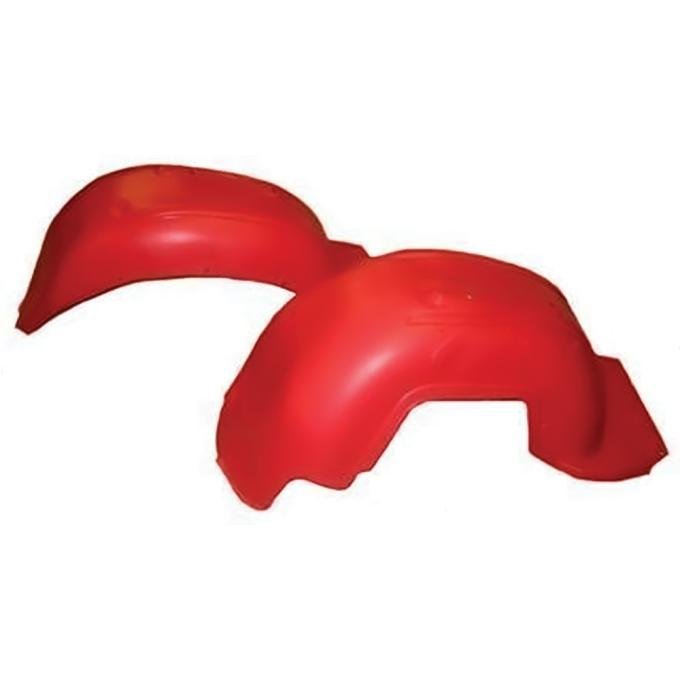 OER 1968-69 Oldsmobile F85, 442, Cutlass, W-30, Red Front Fender Skirt, Liner, Well, Plastic, Pair BP1087T