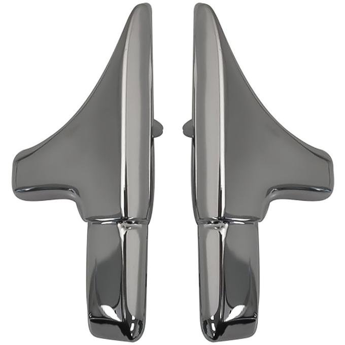 OER 1970-72 Chevrolet Chevelle, Molding End Cap, Front Vinyl Top, Pair, Chrome XP4760V